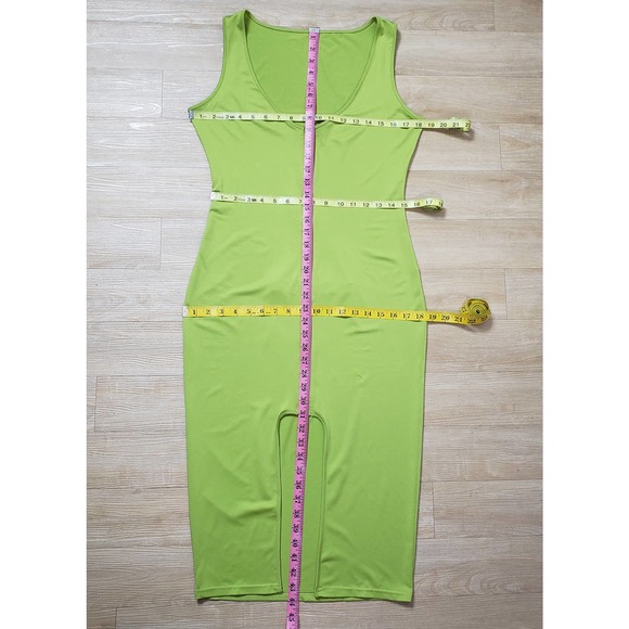 SOLD Bodycon Praying Mantis Bite His Head Off Halloween Costume Handmade Sz XL - Picture 13 of 15